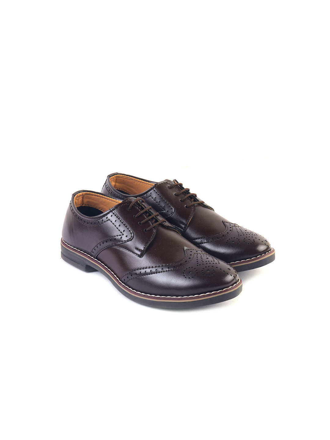 

BRATVA Boys Brown Perforated Brogues