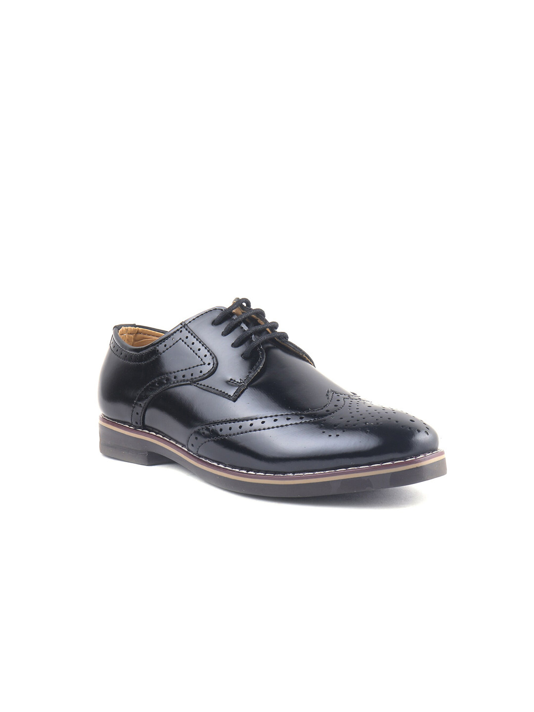 

BRATVA Boys Black Brogue