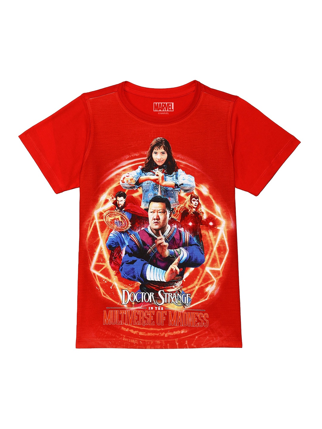 

Marvel by Wear Your Mind Boys Red Printed T-shirt