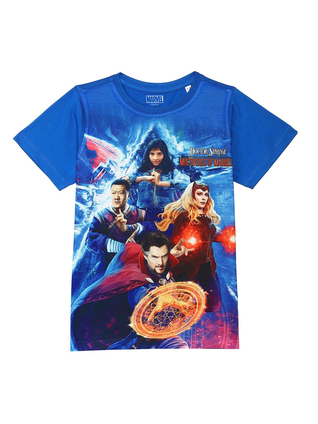 

Marvel by Wear Your Mind Boys Blue Printed T-shirt