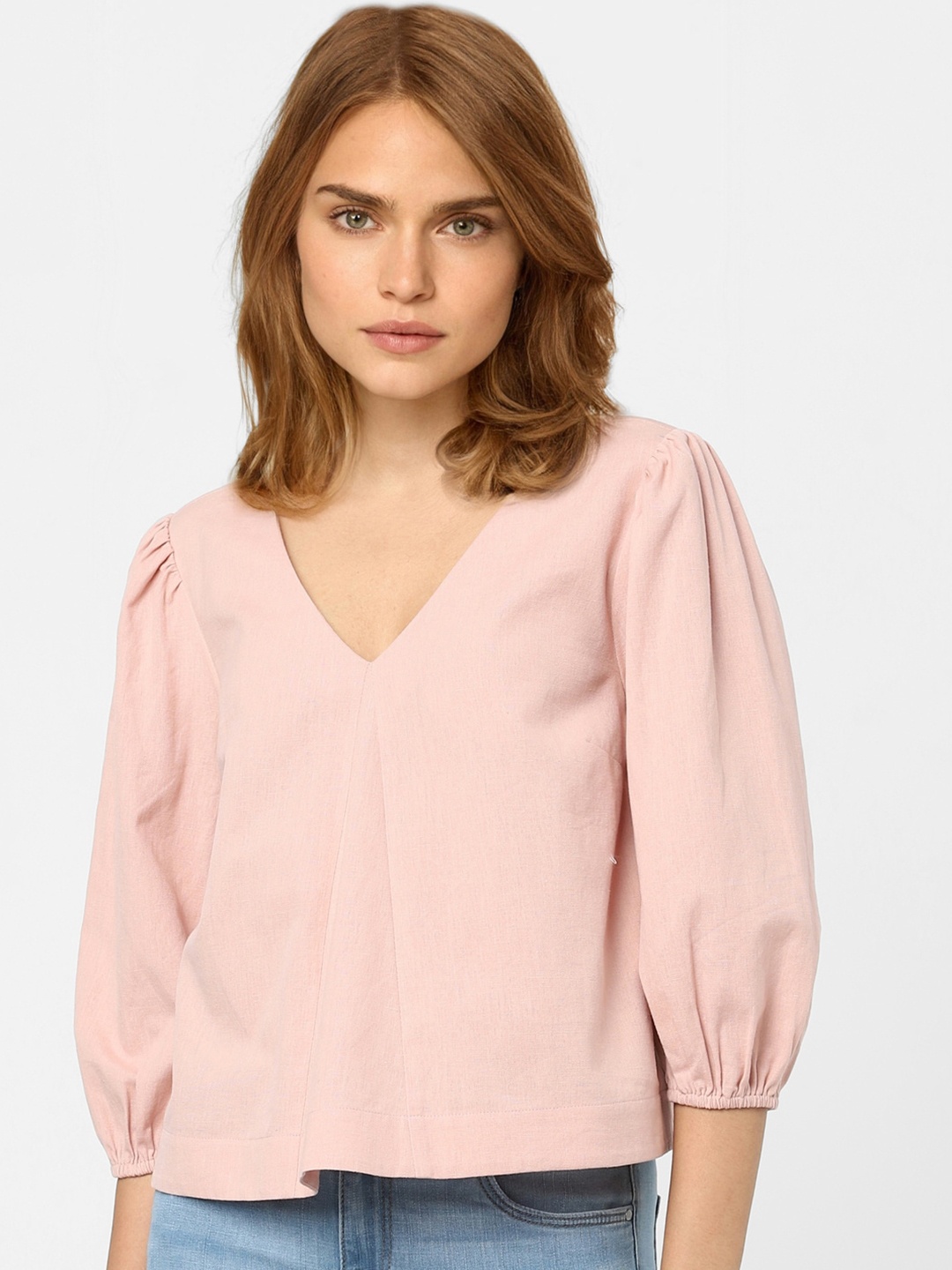 

Vero Moda Women Pink Solid Top