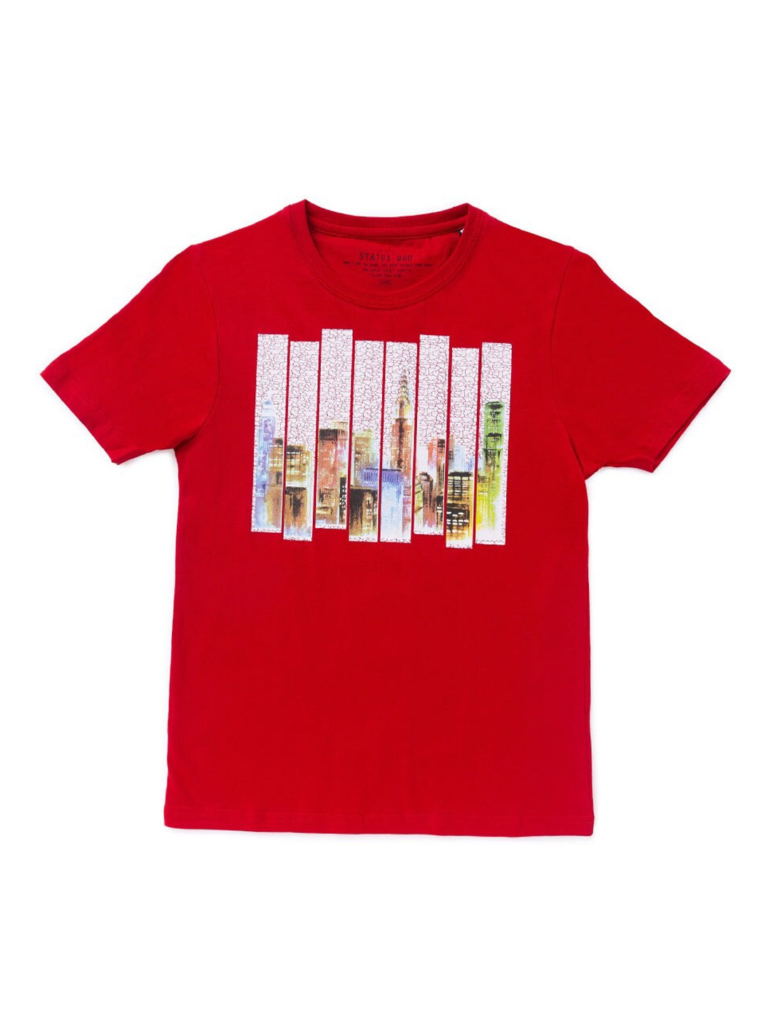 

Status Quo Boys Red & White Printed T-shirt