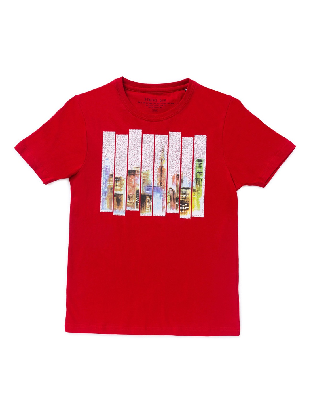 

Status Quo Boys Red Printed T-shirt