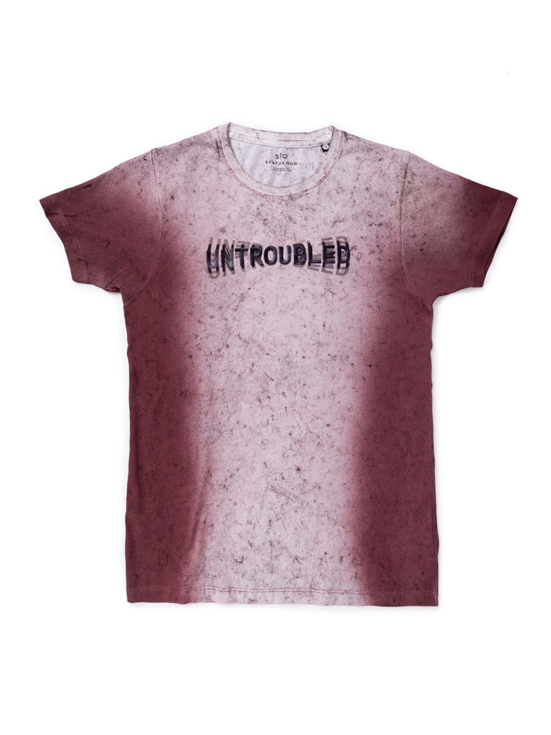 

Status Quo Boys Maroon & White Typography T-shirt
