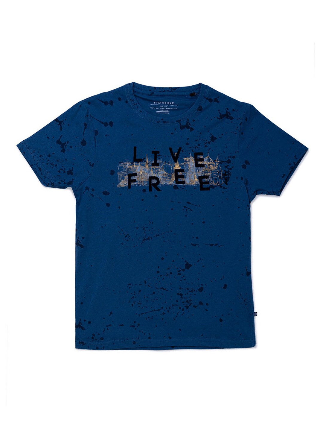 

Status Quo Boys Blue Graphic Printed Regular T-shirt