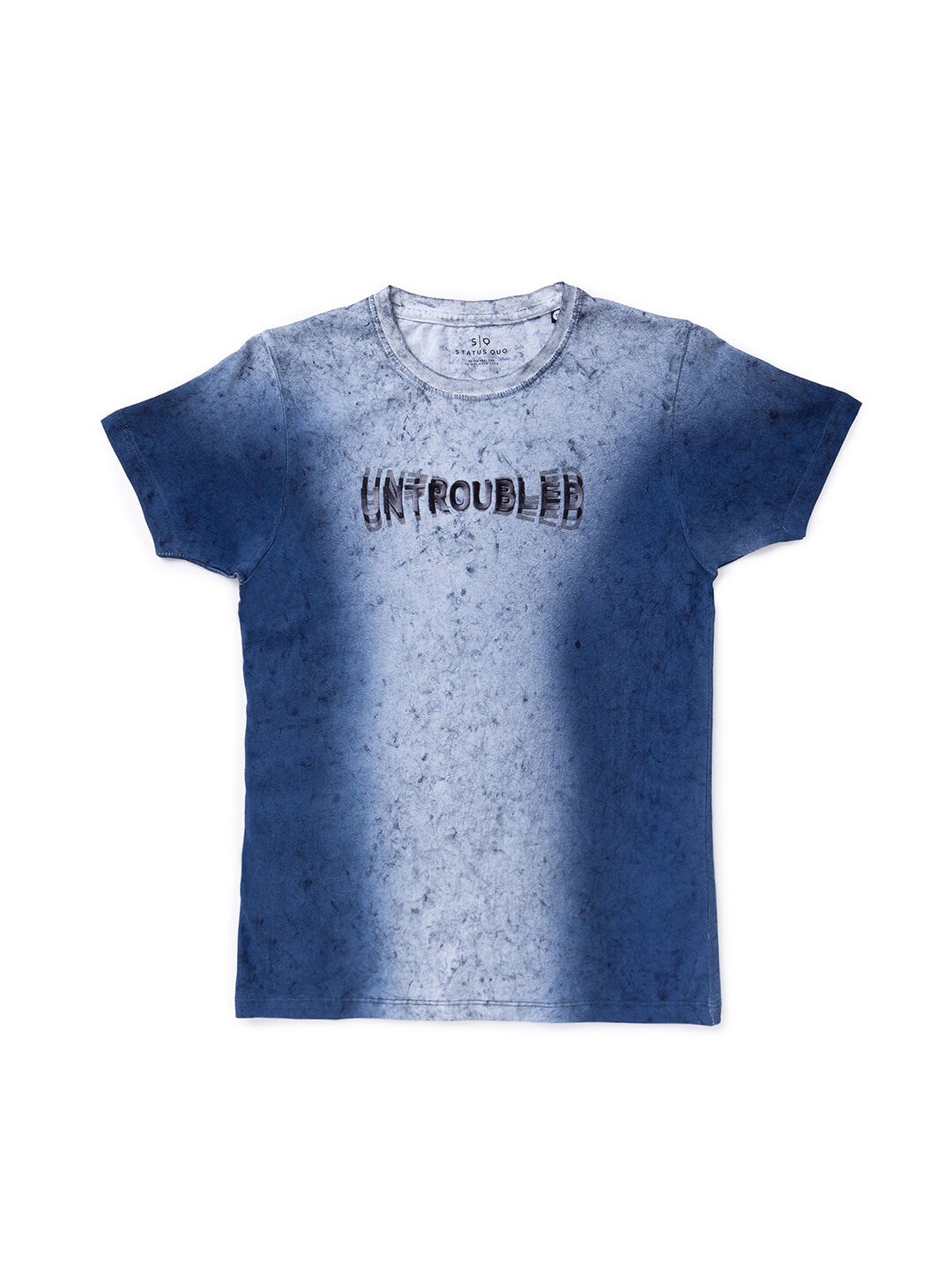 

Status Quo Boys Blue & White Typography Printed T-shirt