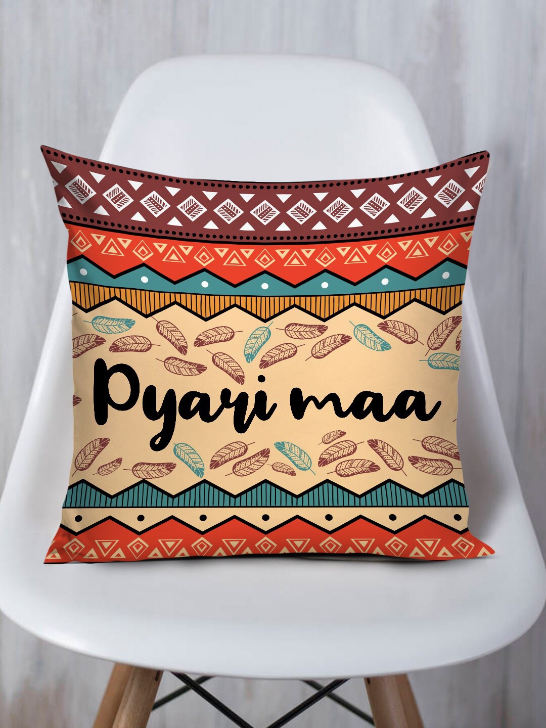 

TIED RIBBONS Multicoloured Mothers Day Printed Cushion Cover With Filler, Multi