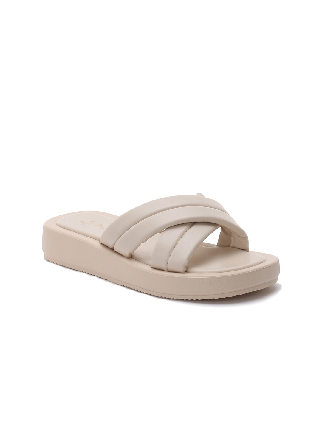 

London Rag Women Beige Open Toe Flats