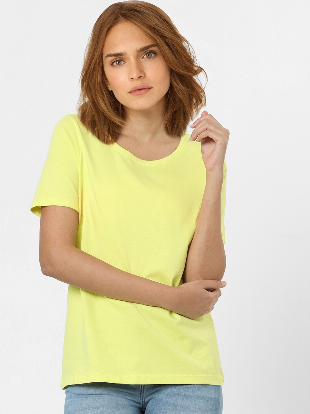 

Vero Moda Women Yellow T-shirt