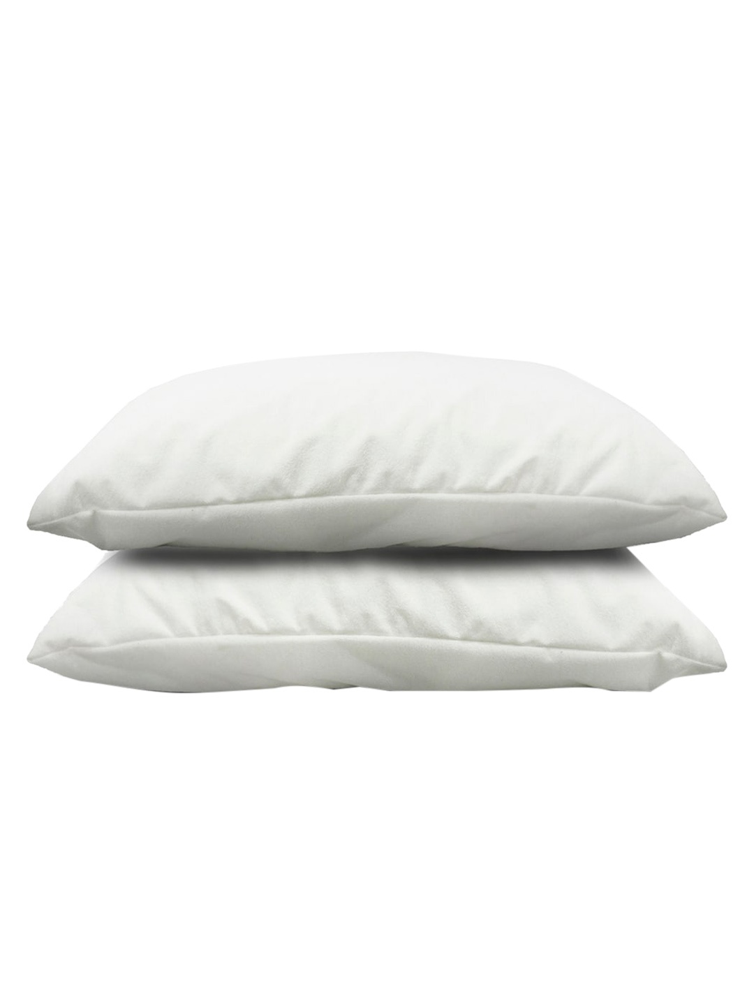 

Divine Casa White Set of 2 Terry Cotton Zipper Pillow Protector Cover