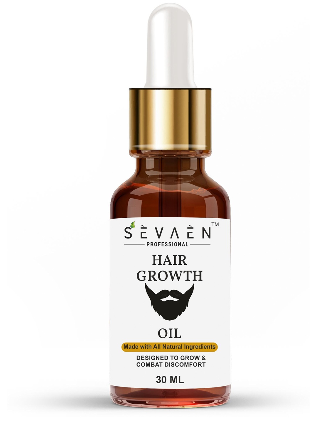 

SEVAEN Men Beard Hair Growth Oil with Thyme Oil - 30ml, Na