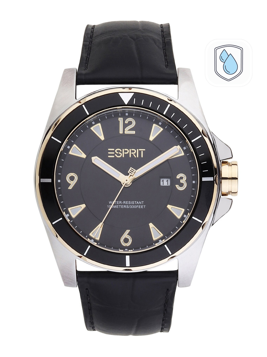 

ESPRIT Women Black Stainless Steel Bracelet Style Analogue Watch ES1G322L0045