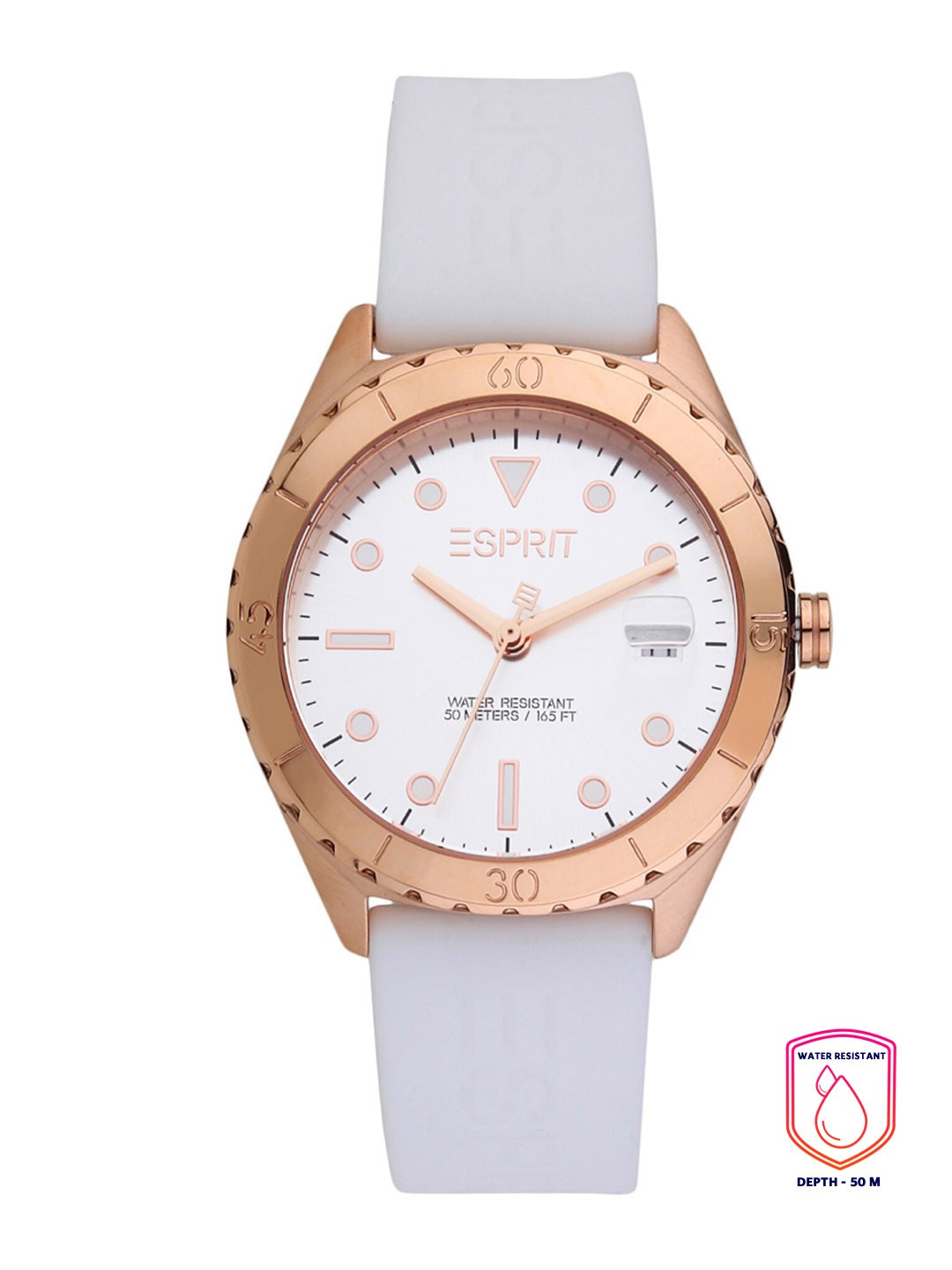 

ESPRIT Women Silver-Toned Stainless Steel Straps Analogue Watch ES1L293P0115