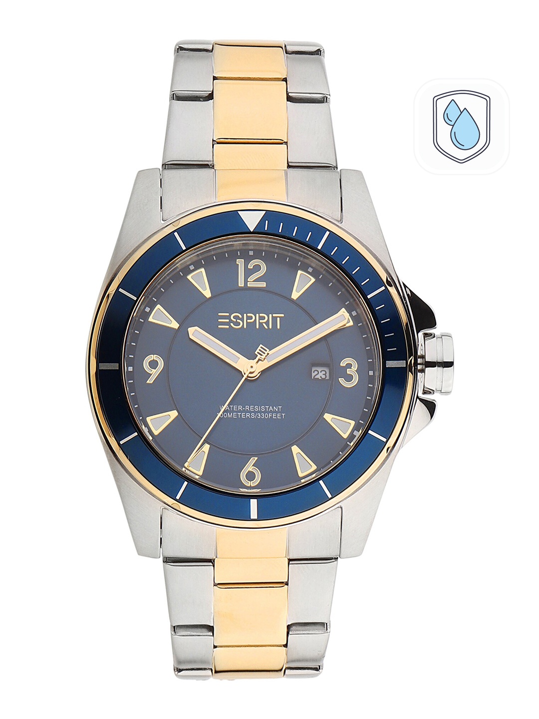 

ESPRIT Women Blue Dial Stainless Steel Bracelet Style Straps Analogue Watch ES1G322M0125