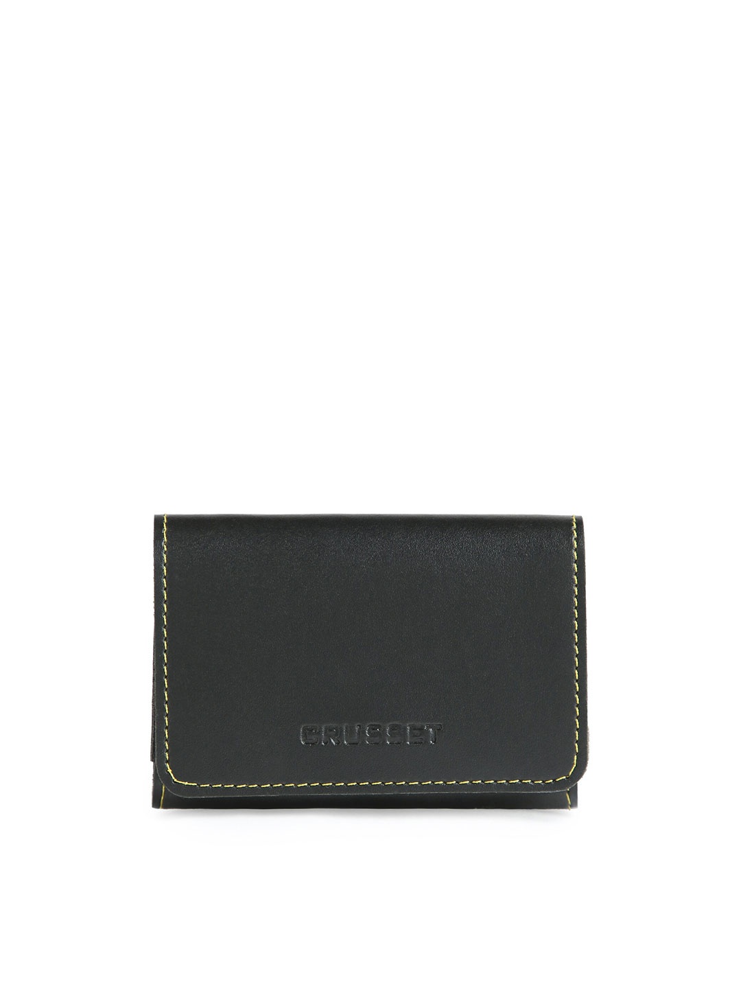 

CRUSSET Men Black PU Card Holder