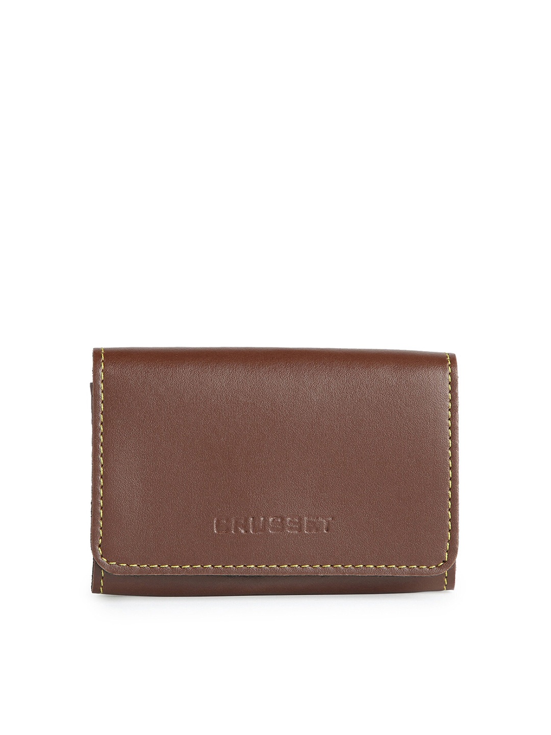 

CRUSSET Men Brown Card Holder