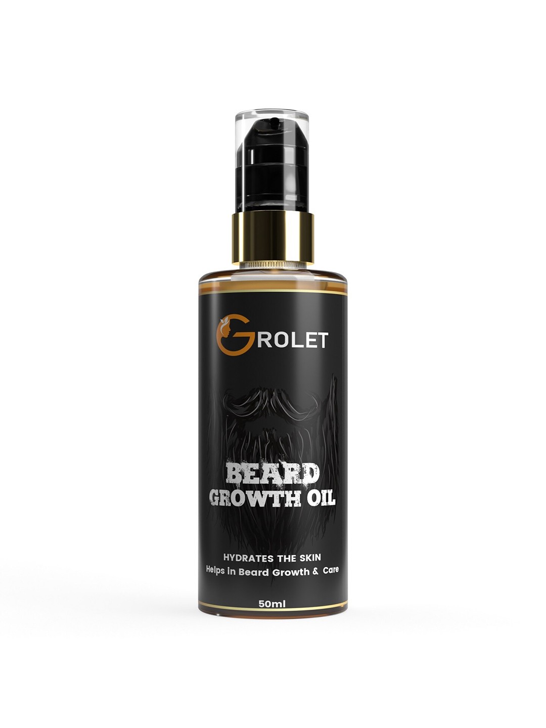

GROLET Beard Growth Oil with Argan & Almond 50 ml, Black