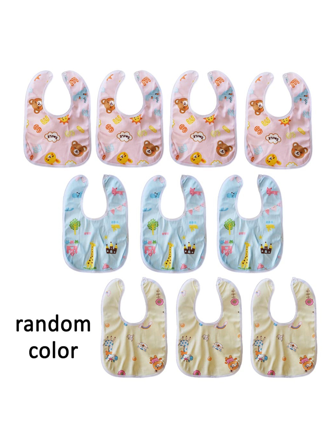 

SYGA Kids Set of 4 Multi-Coloured Bibs