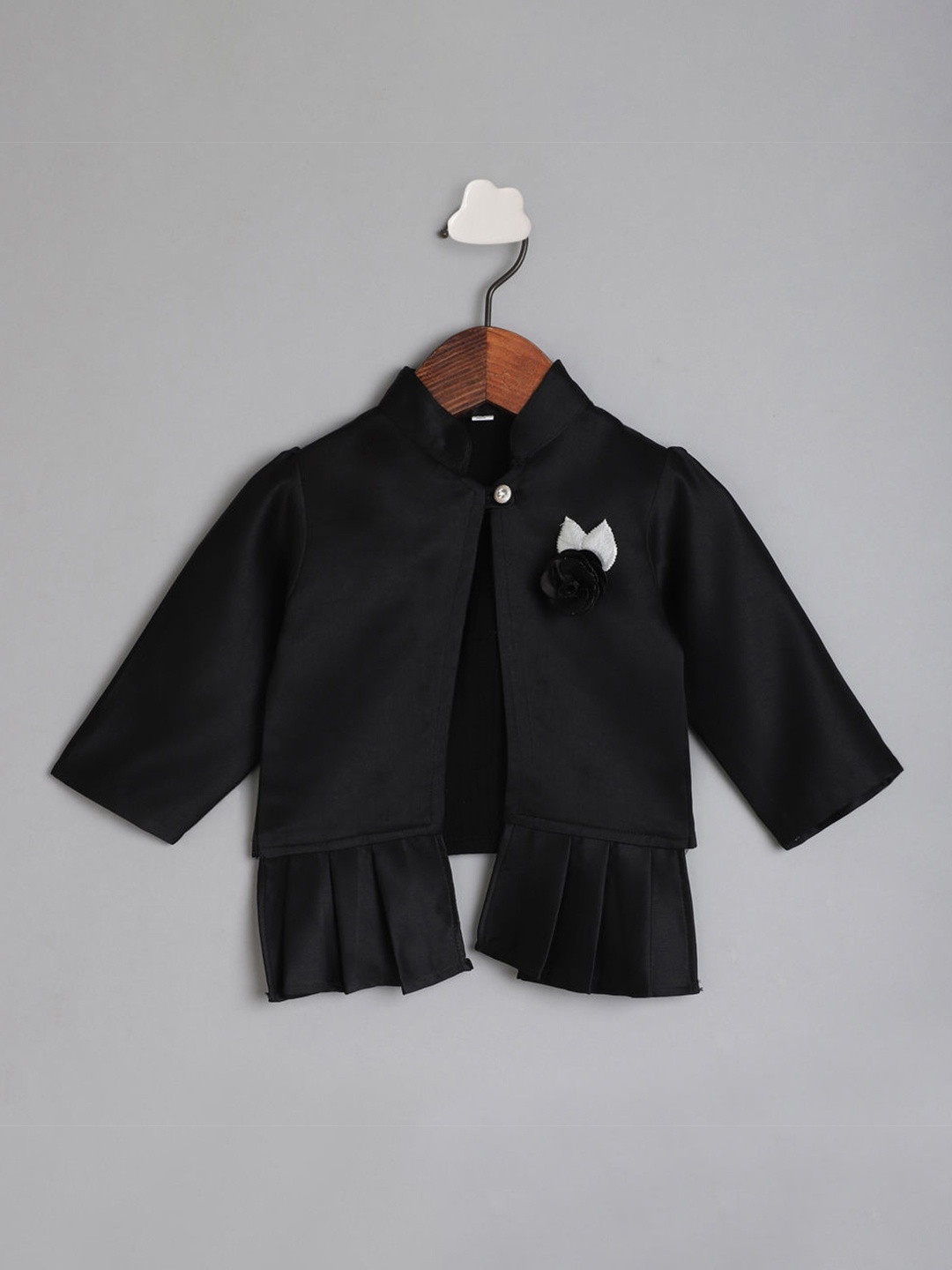

The Magic Wand Girls Black Button Shrug