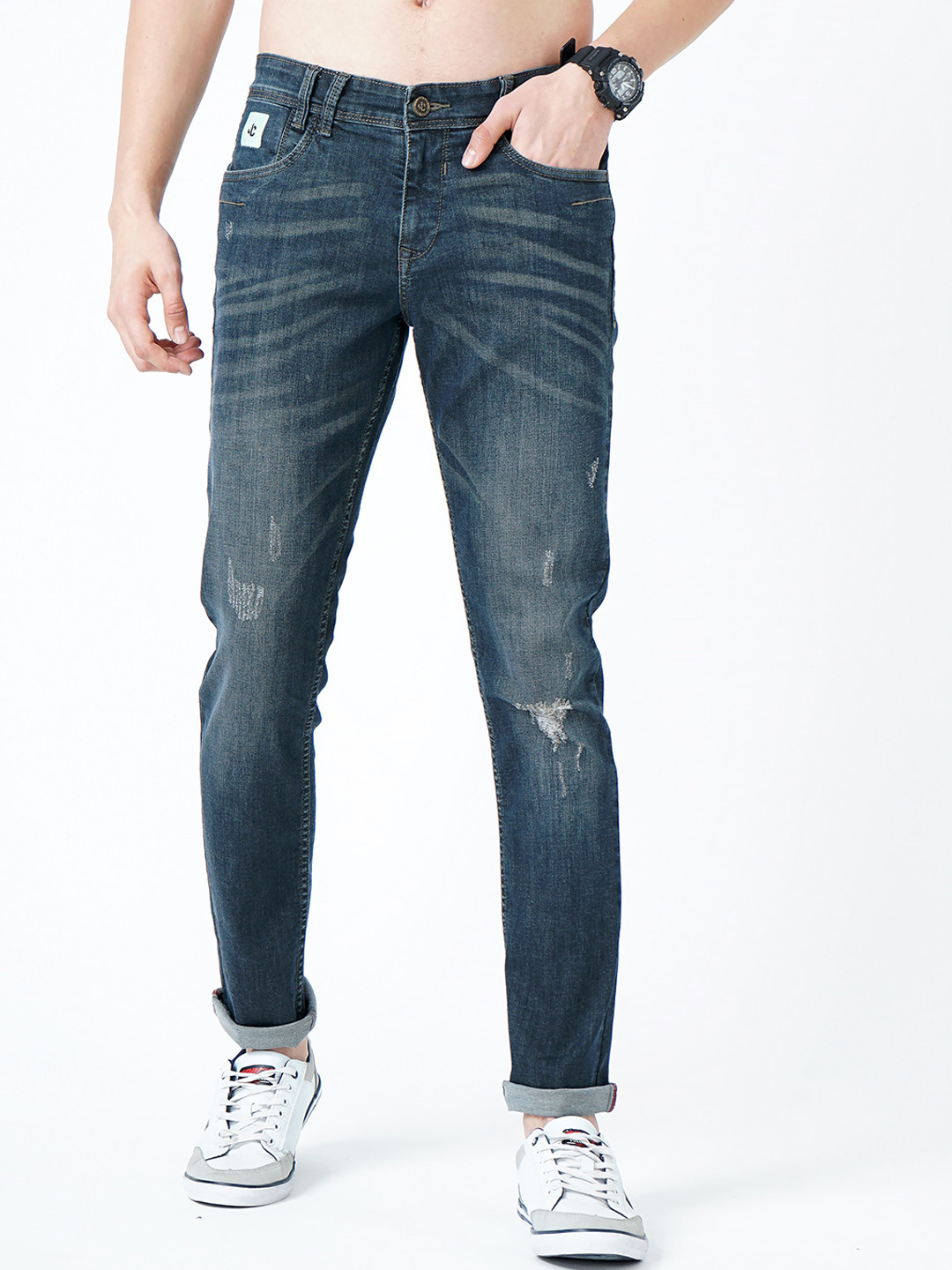 

Jean Cafe Men Blue Jean Slim Fit Light Fade Stretchable Jeans