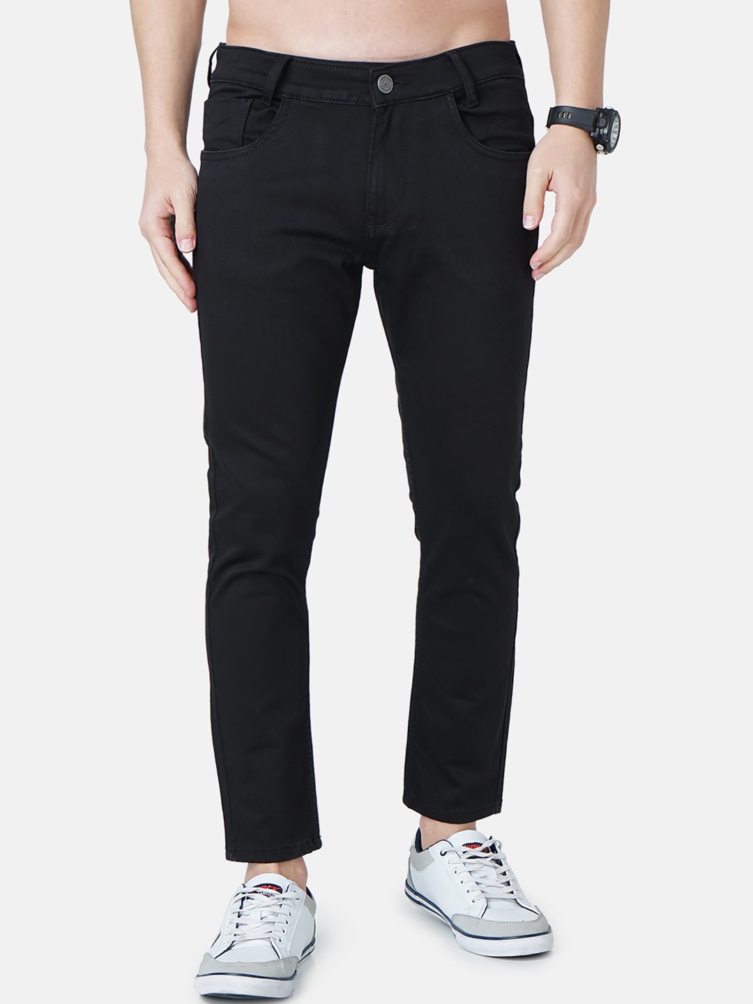 

Jean Cafe Men Black Jean Super Skinny Fit Jeans
