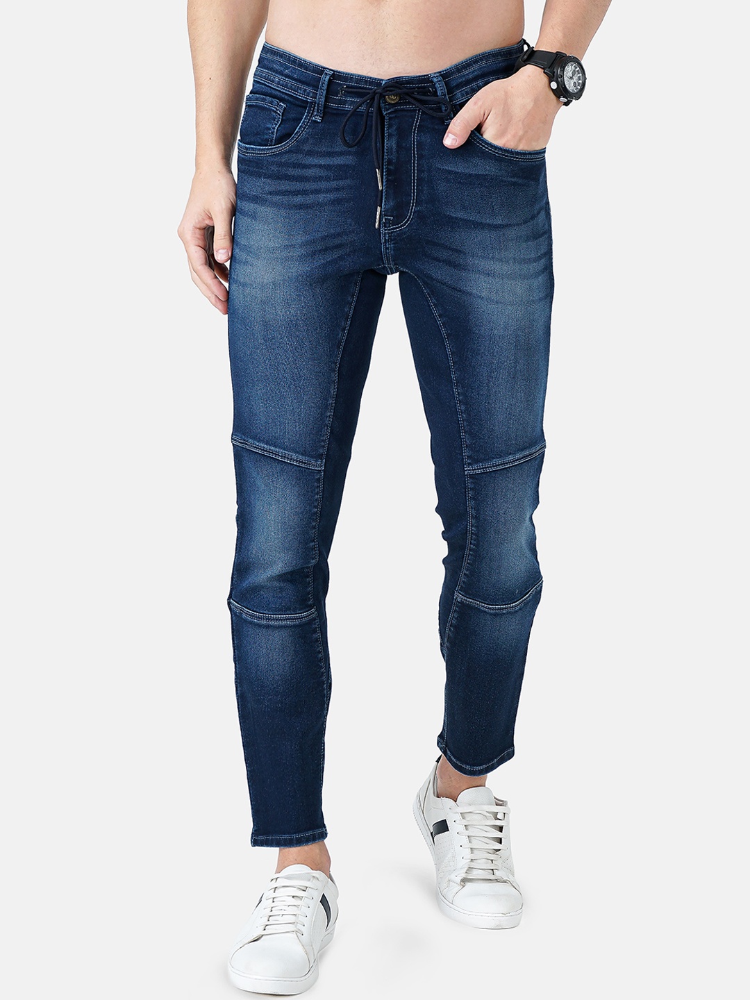 

Jean Cafe Men Blue Super Skinny Fit Light Fade Cotton Jeans