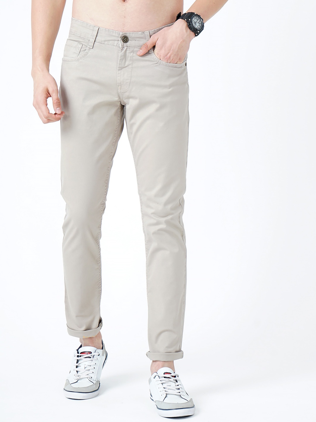 

Jean Cafe Men Beige Jean Slim Fit Jeans