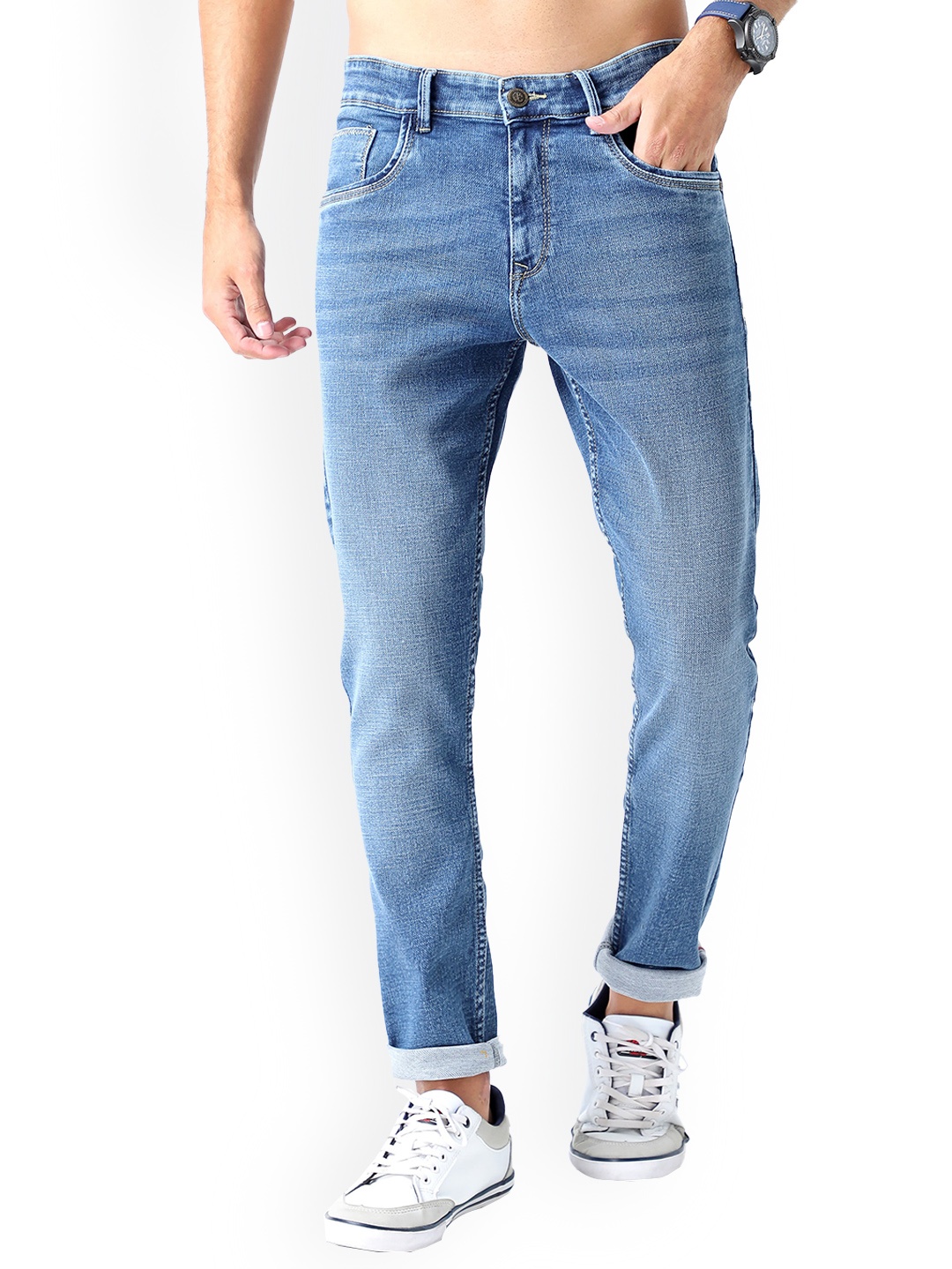 

Jean Cafe Men Blue Jean Slim Fit Light Fade Jeans