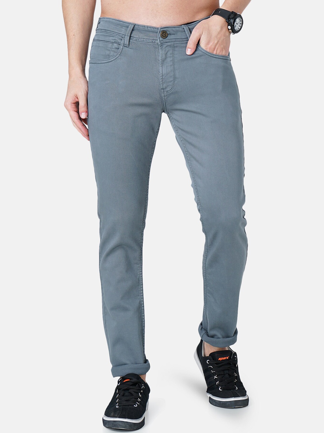 

Jean Cafe Men Green Jean Slim Fit Jeans