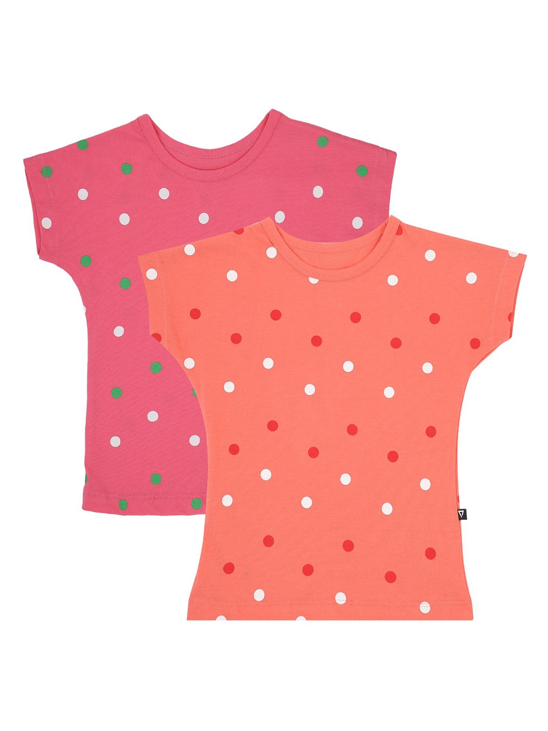 

PROTEENS Girls Pack Of 2 Printed T-shirts, Pink