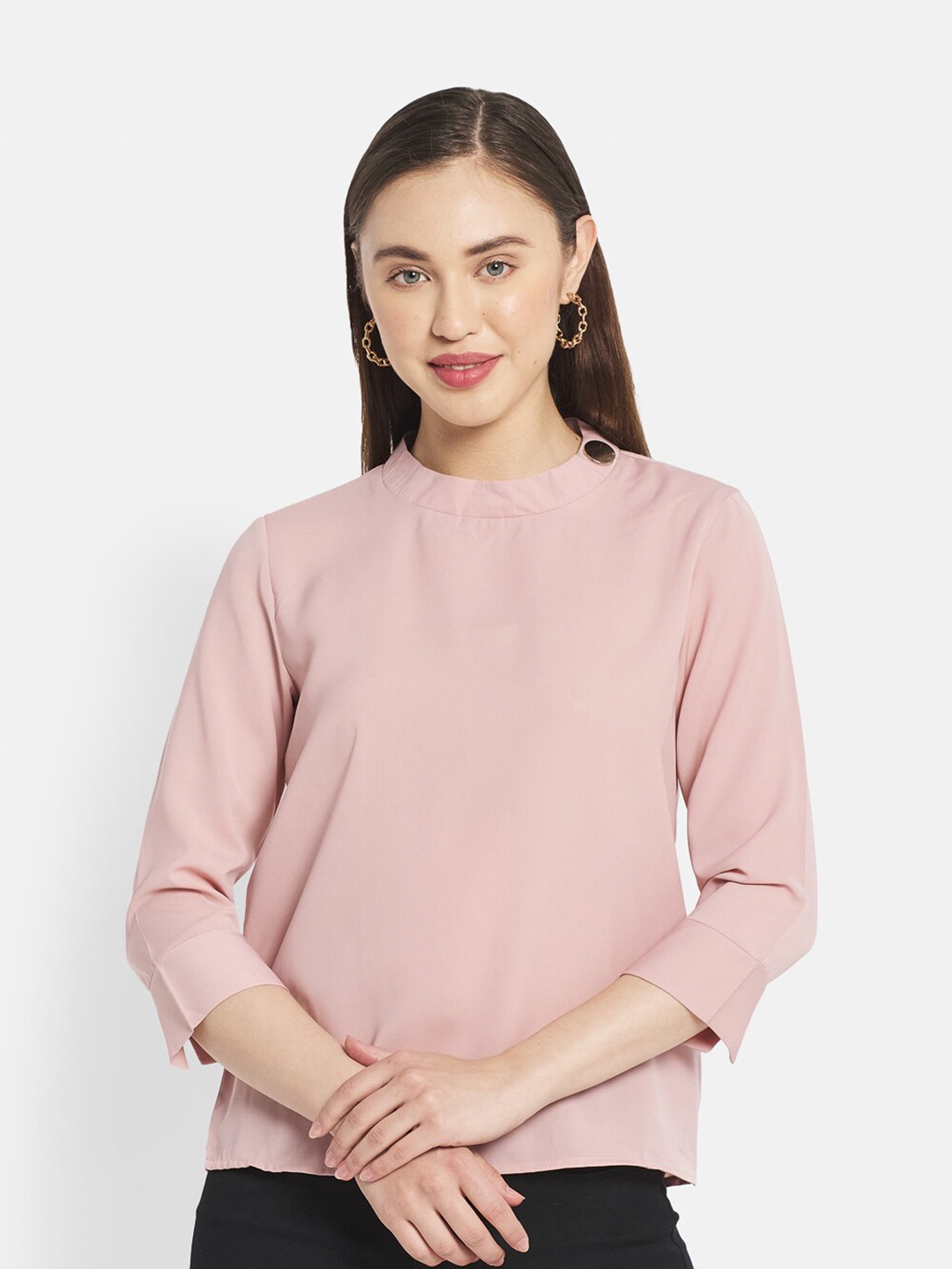 

METTLE Pink Solid Top