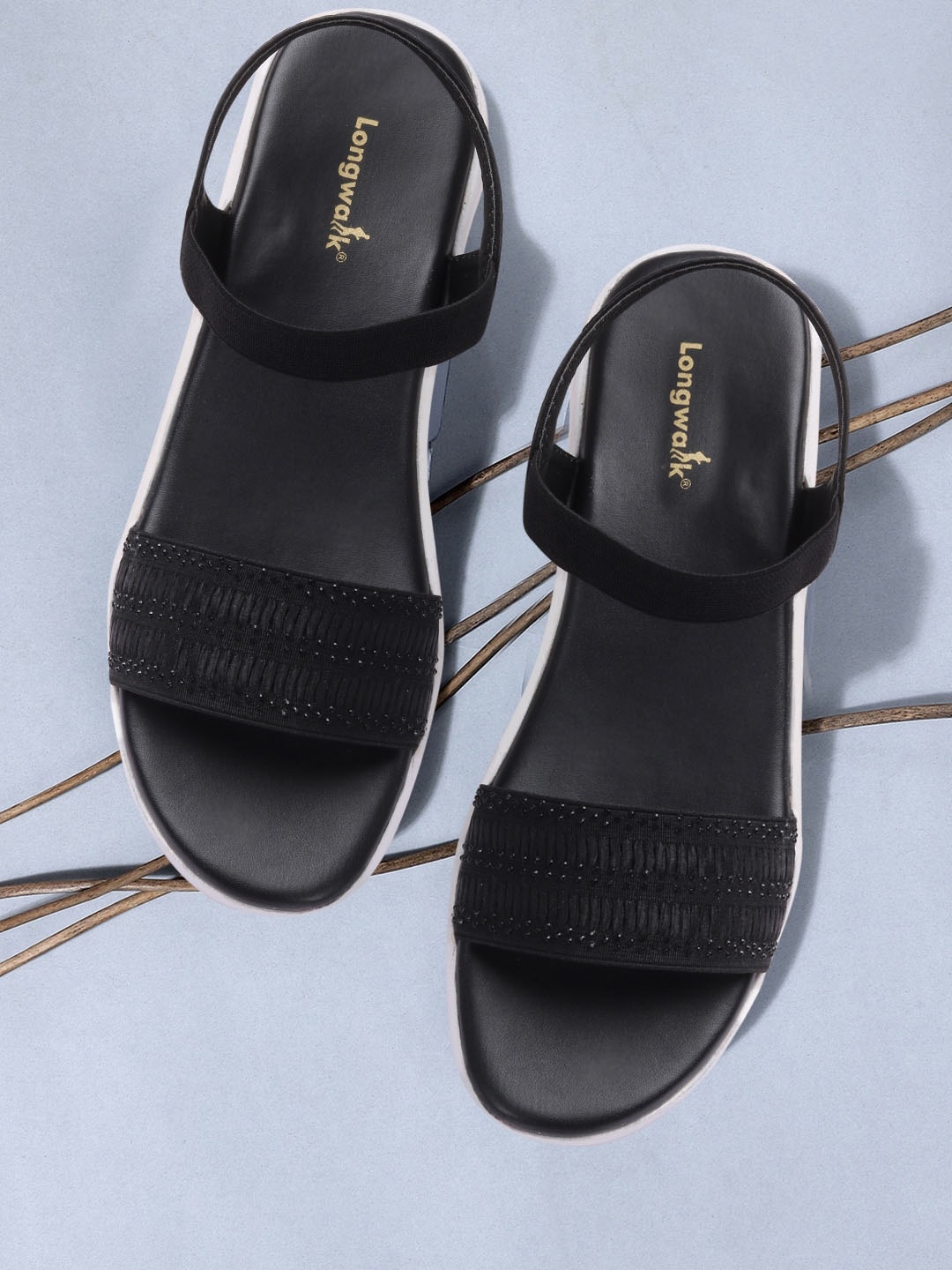 

Longwalk Black Flatform Heels