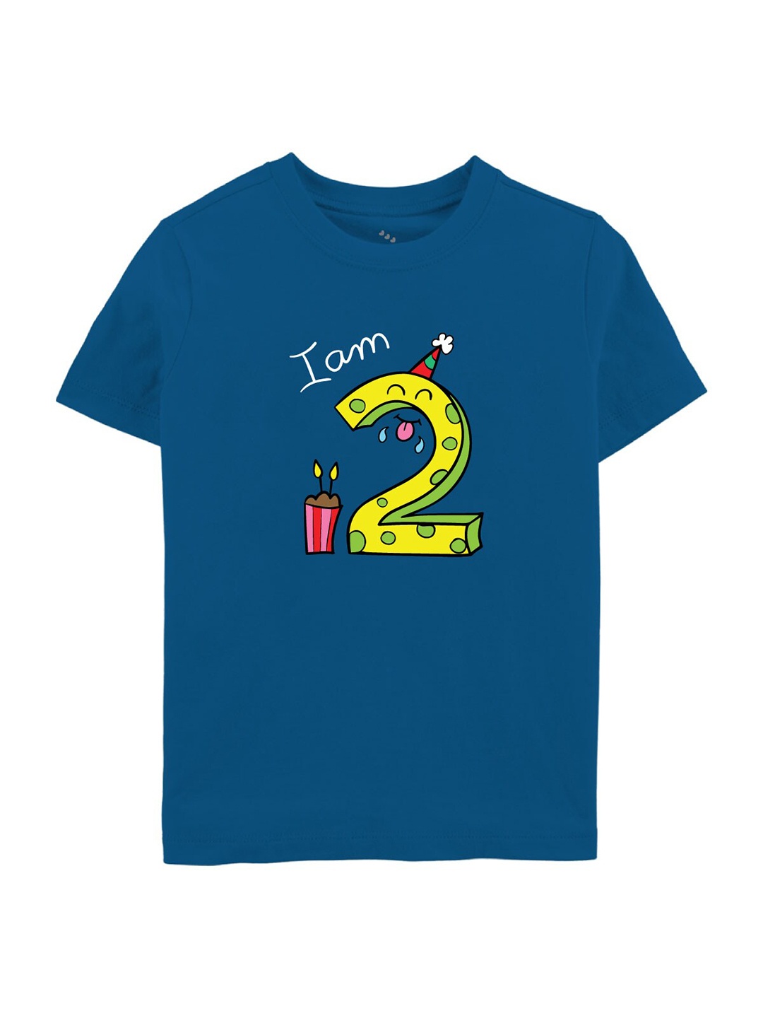 

Zeezeezoo Kids 2nd Birthday Printed T-Shirt, Blue