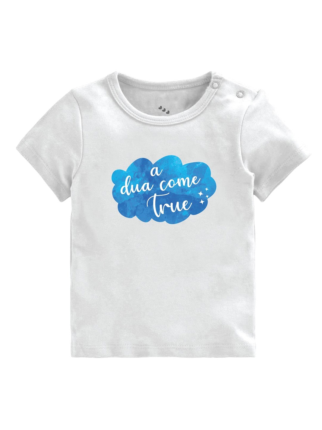 

Zeezeezoo Kids White Typography Printed T-shirt