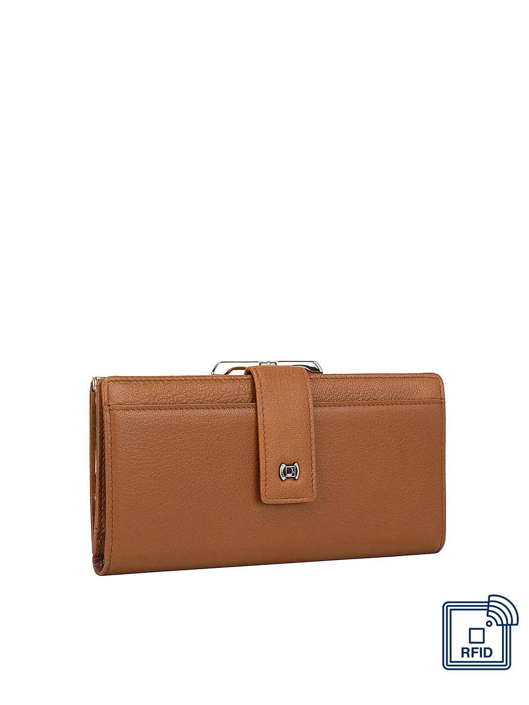 

Da Milano Women Brown Leather Two Fold Wallet