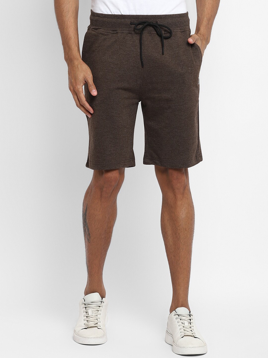 

Turtle Men Brown Slim Fit Training or Gym Shorts