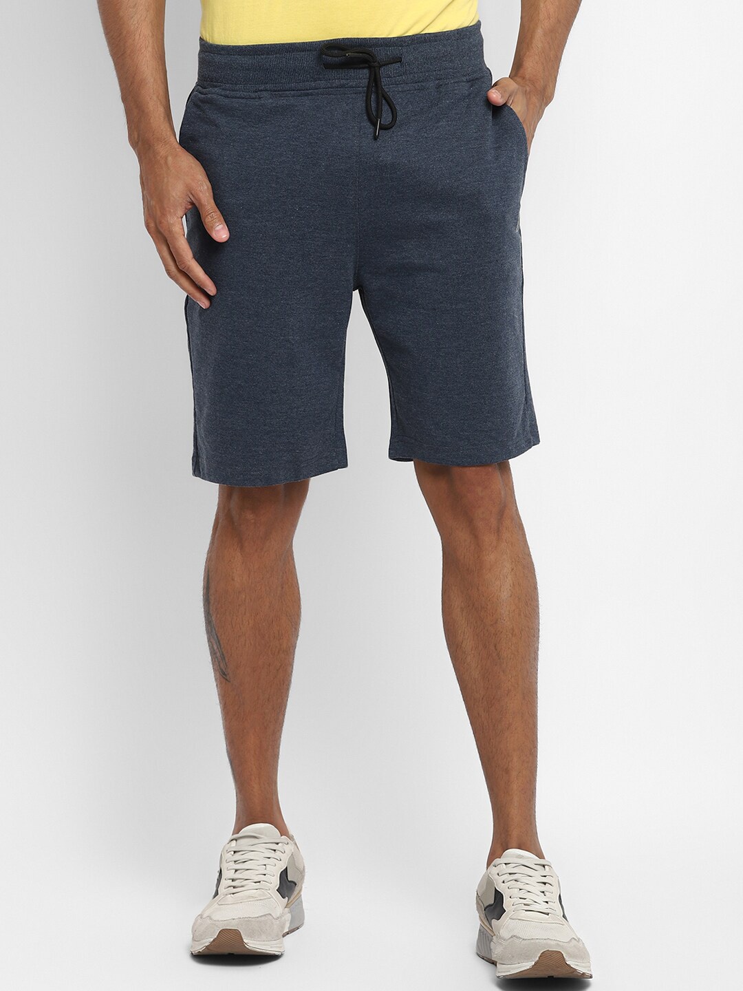 

Turtle Men Navy Blue Slim Fit Training or Gym Shorts