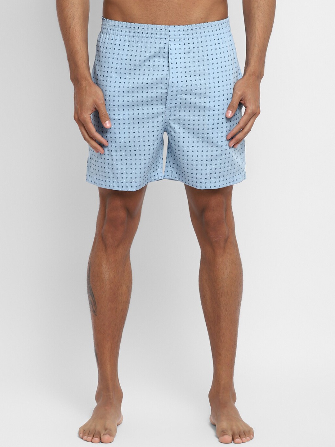

Turtle Men Blue Printed Cotton Boxers :OELW-6511-1003-00-BOXER