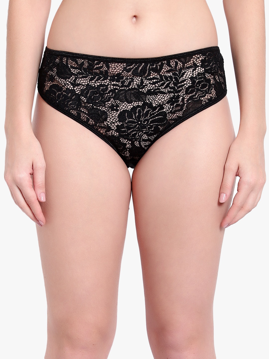 

Bruchi CLUB Women Black Self Design Hipster Briefs BRC-PN-FOXY50024-BK-L