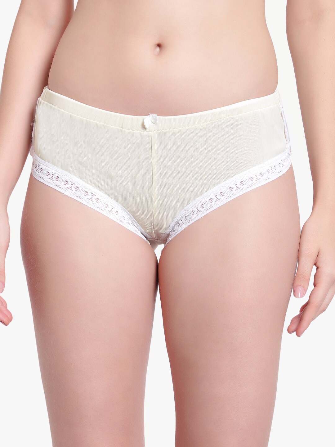 

Bruchi Club Women Mid Waist Nude Bikini Brief