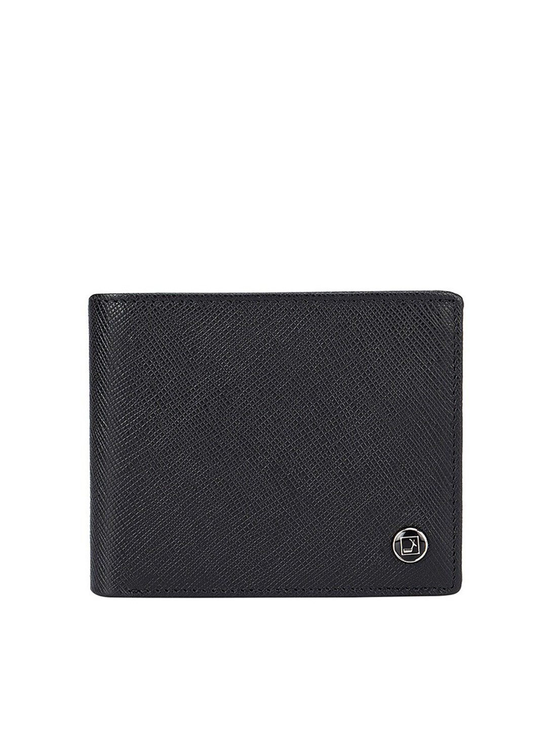 

Da Milano Men Black Leather Two Fold Wallet
