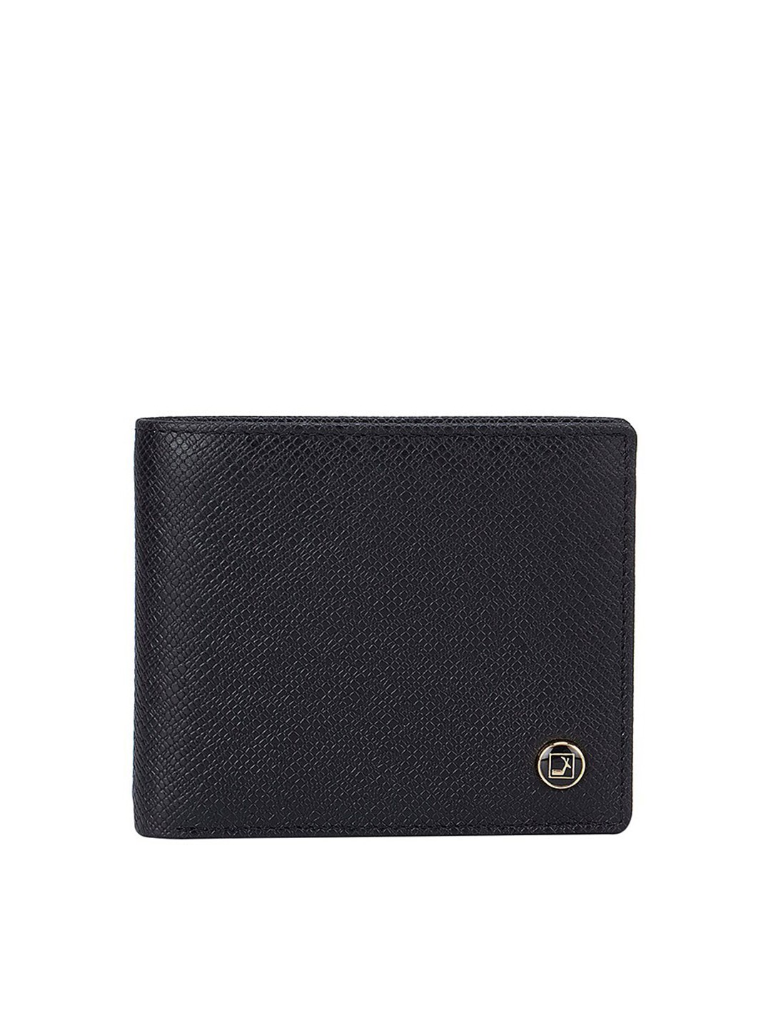 

Da Milano Men Black Leather Two Fold Wallet