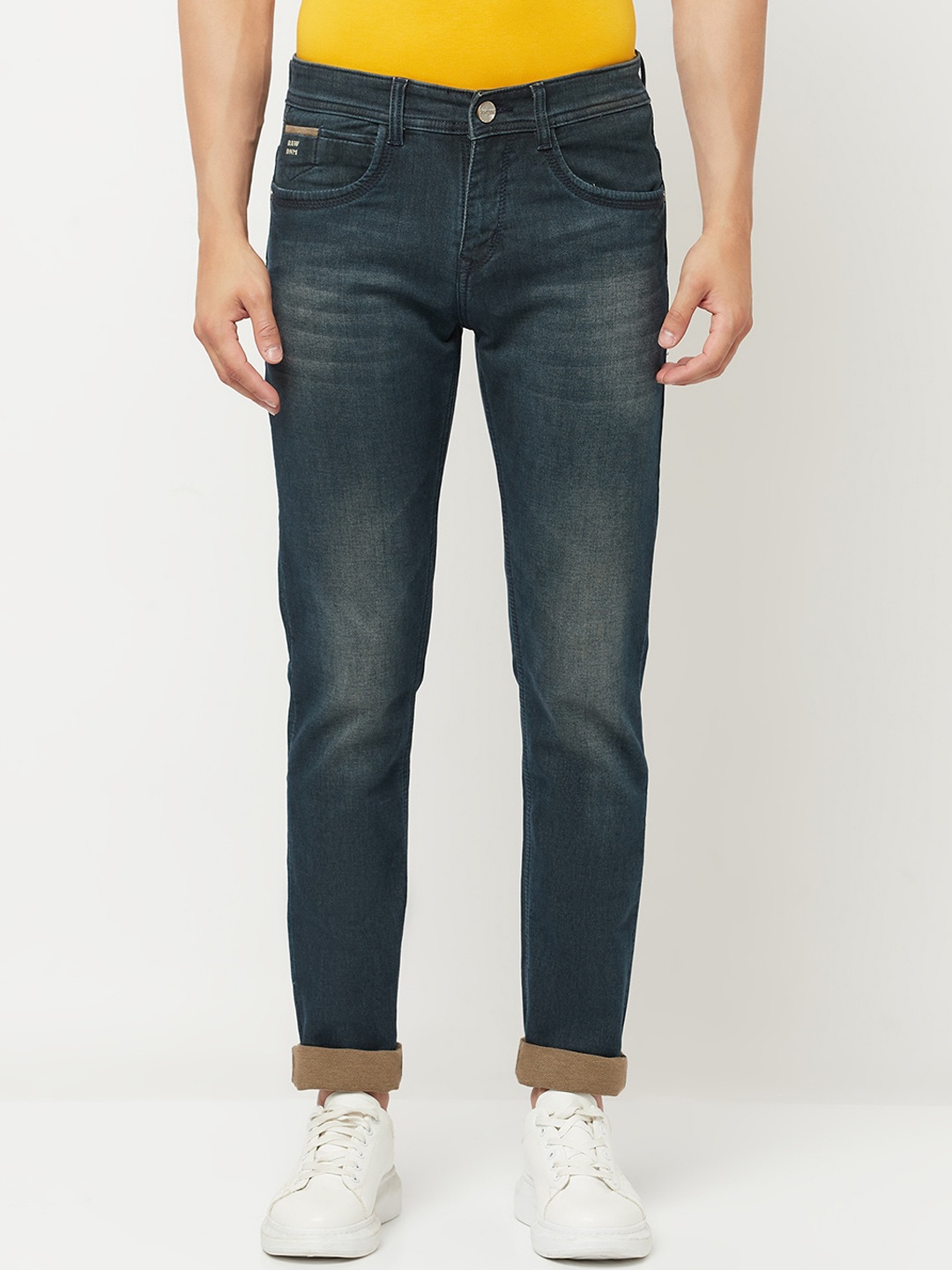 

Crimsoune Club Men Blue Slim Fit Light Fade Stretchable Jeans