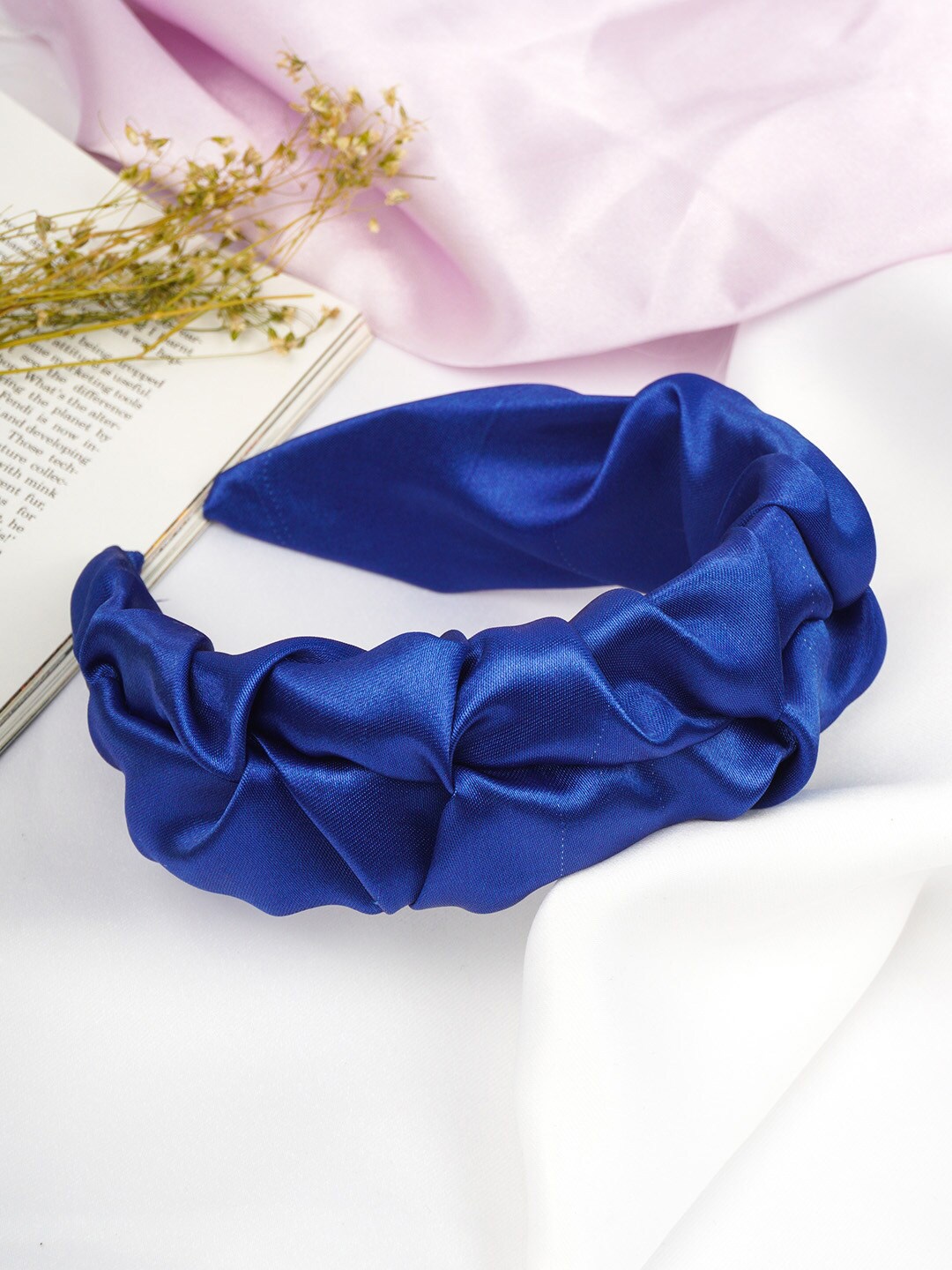 

Ferosh Women Blue Solid Hairband