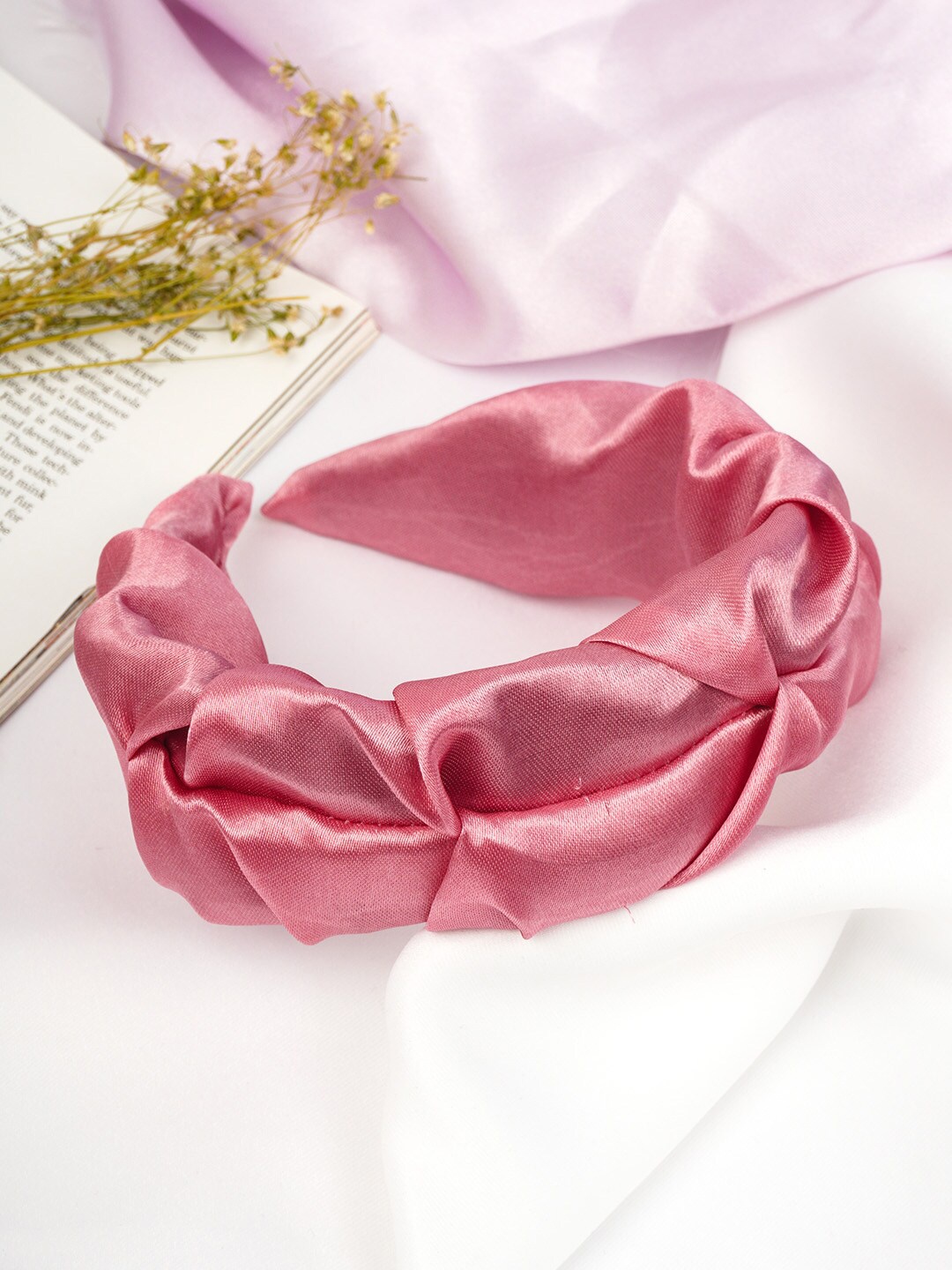 

Ferosh Women Pink Solid Hairband