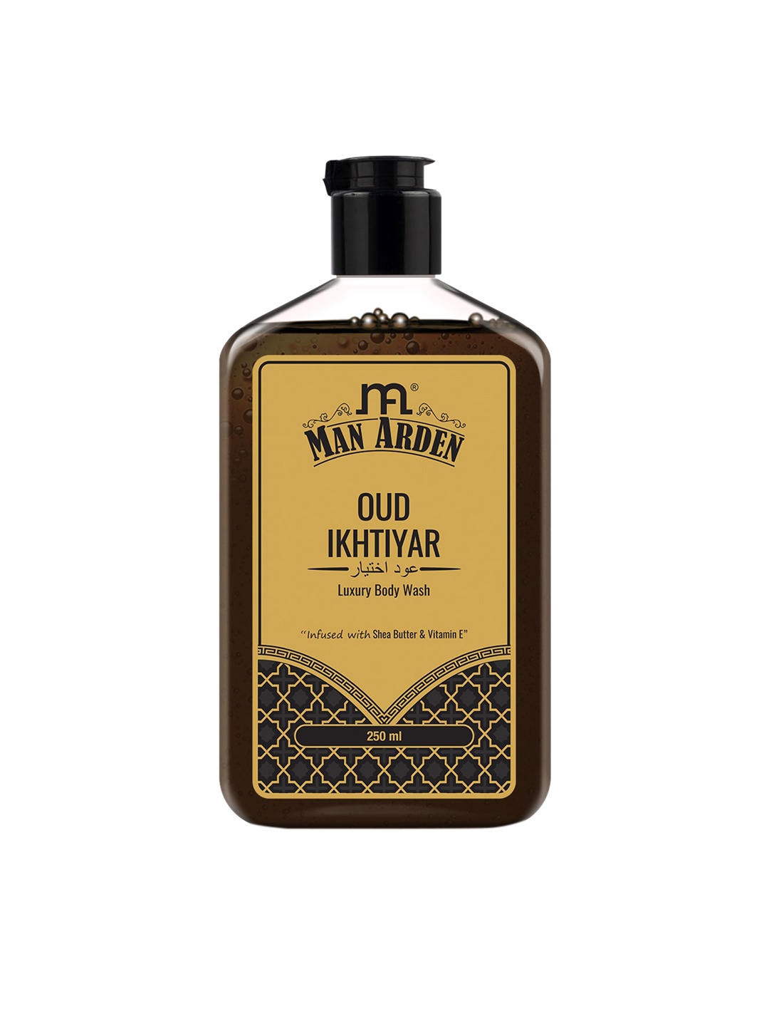 

Man Arden Oud Ikhtiyar Luxury Body Wash with Shea Butter & Vitamin E 250 ml, Black