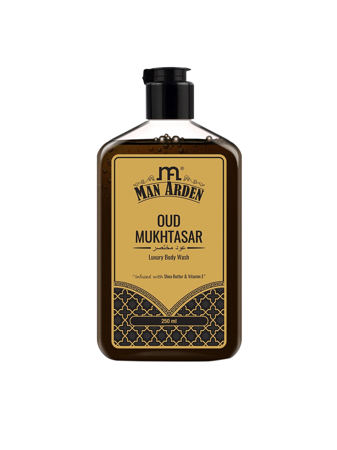

Man Arden Oud Mukhtasar Luxury Body Wash with Shea Butter & Vitamin E 250 ml, Black