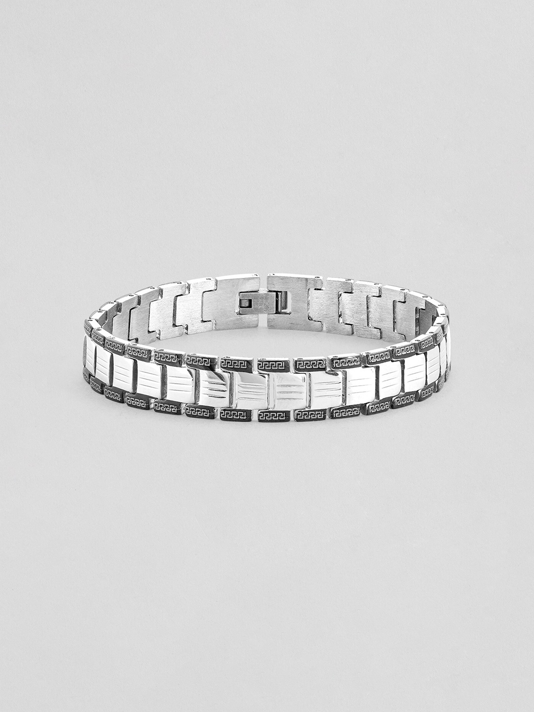 

Roadster Men Silver-Toned Silver-Plated Link Bracelet