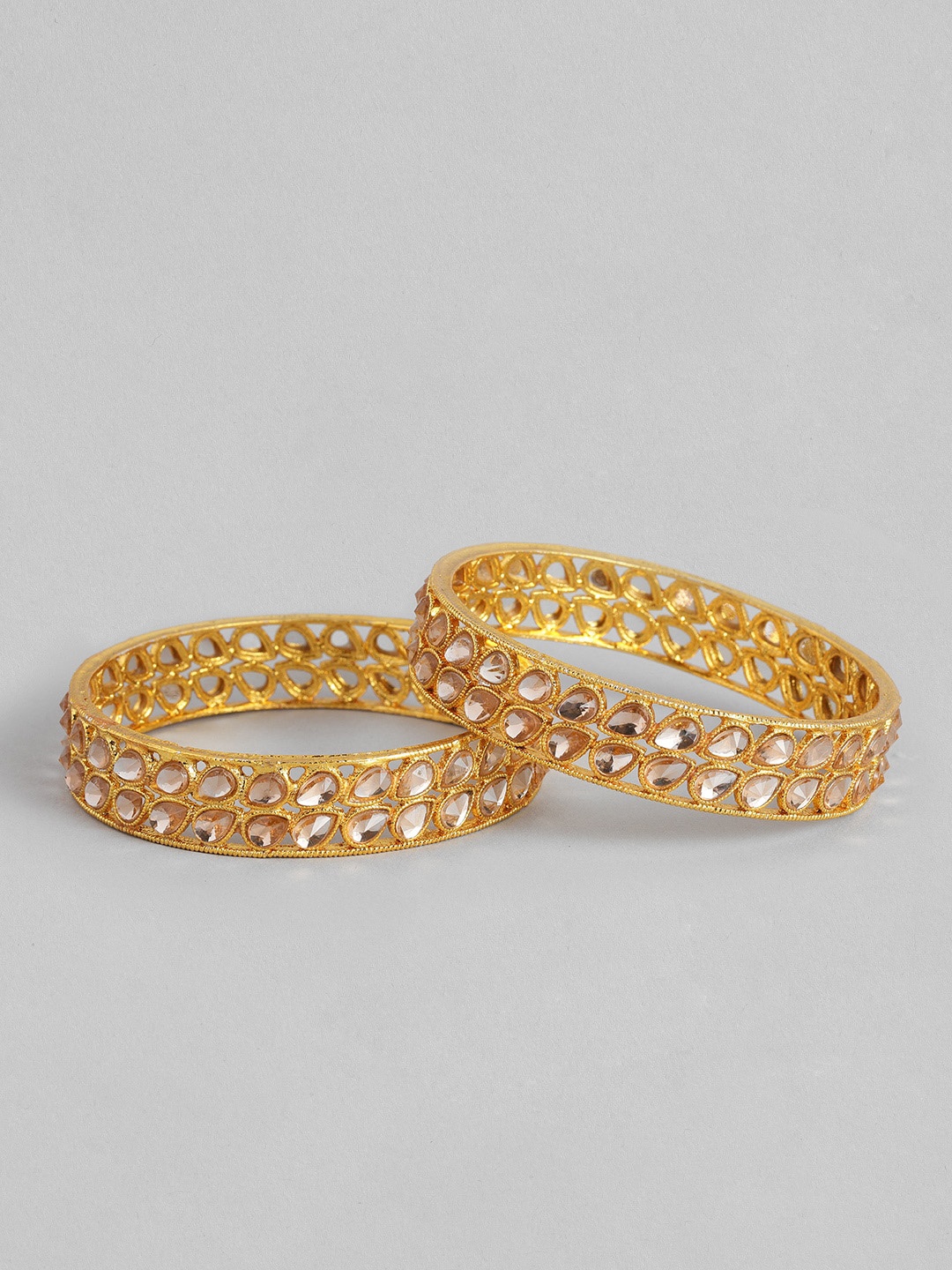 

AccessHer Set of 2 Women Gold Bangle
