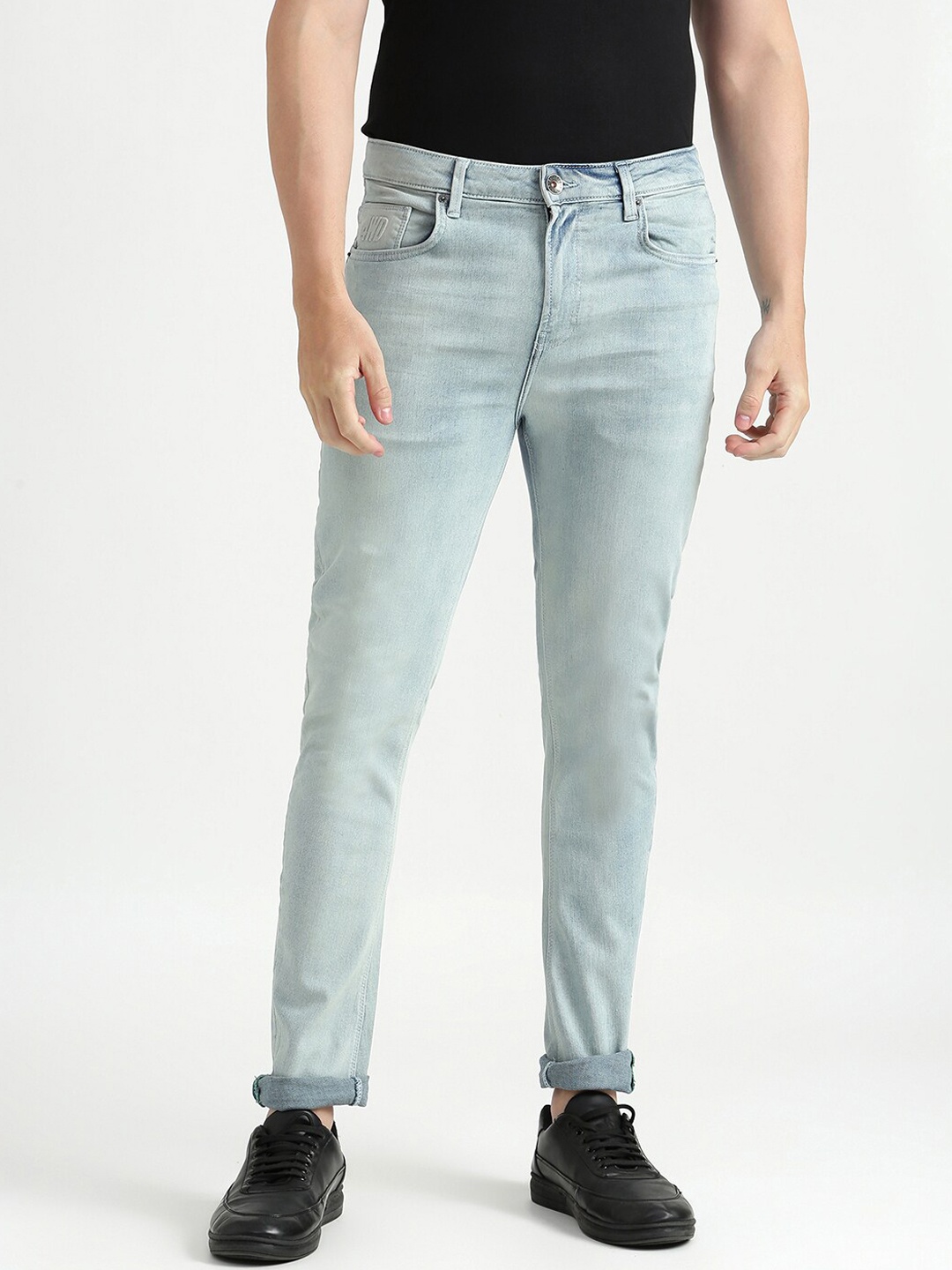 

United Colors of Benetton Men Blue Heavy Fade Jeans